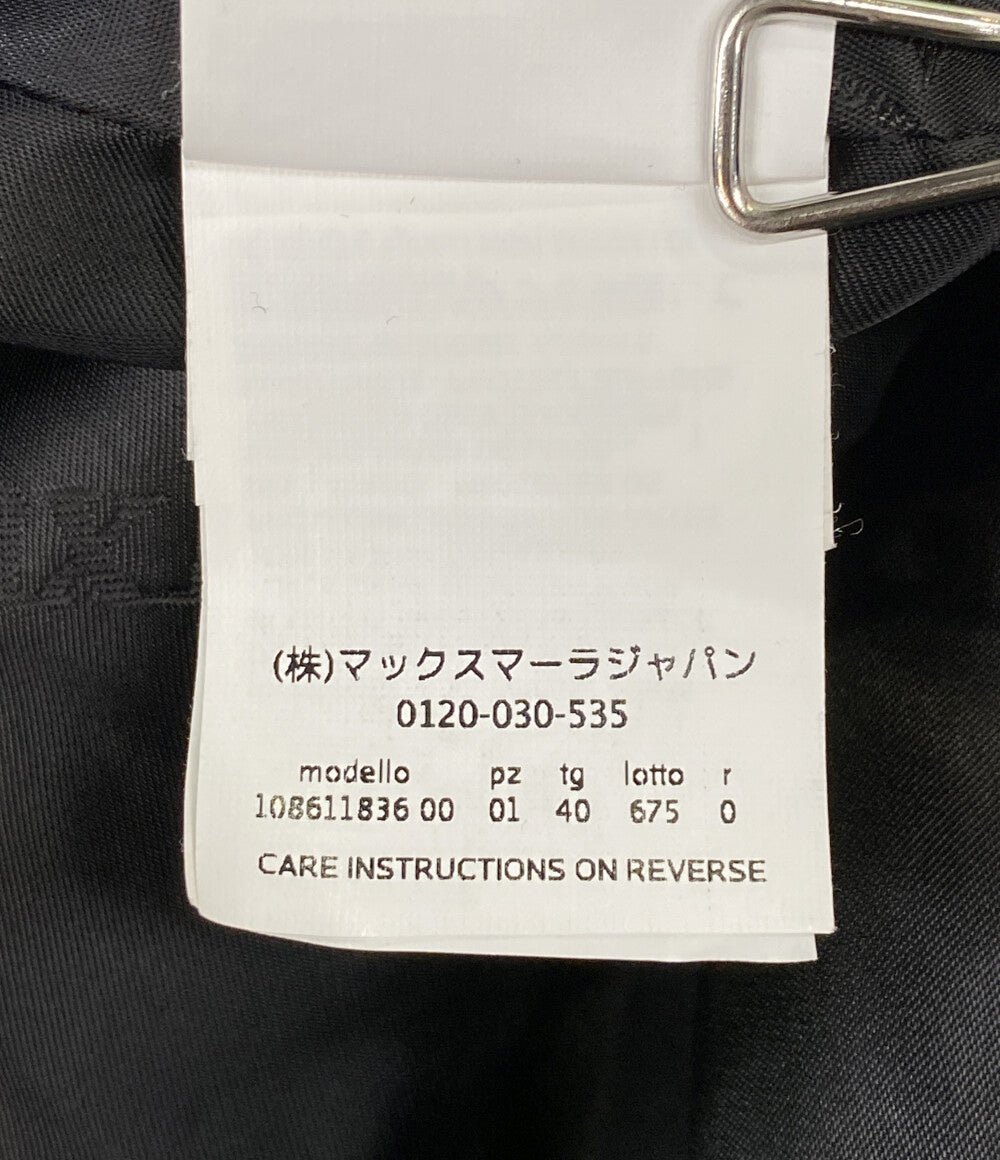 MAX MARA コート マニュエラ ベルテッド キャメル100% レディース SIZE 40 マックスマーラ