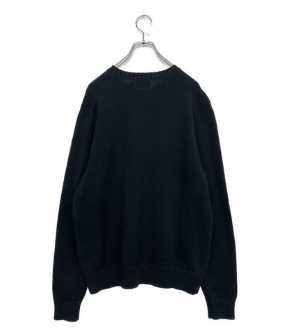 美品 POLO RALPH LAUREN ニット POLO BEAR SWEATER ポロベア ブラック メンズ SIZE L ポロ・ラルフローレン