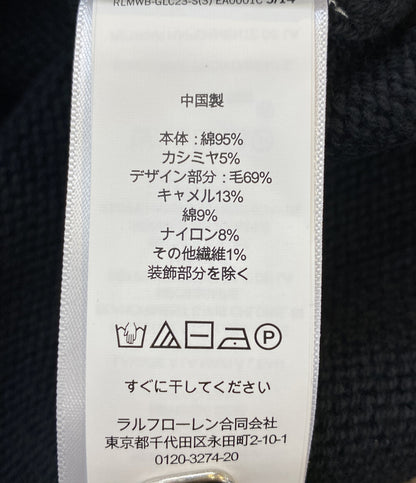 美品 POLO RALPH LAUREN ニット POLO BEAR SWEATER ポロベア ブラック メンズ SIZE L ポロ・ラルフローレン