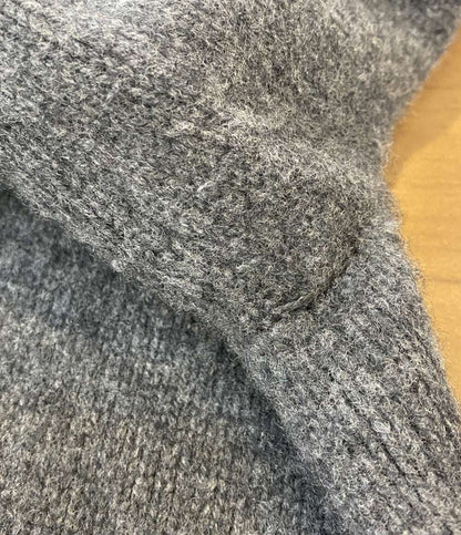 美品 POLO RALPH LAUREN ニット POLO BEAR TURTLENECK カシミア混 GRY 時計 メンズ SIZE L ポロ・ラルフローレン