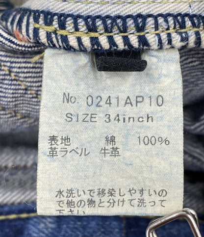 HYSTERIC GLAMOUR デニムスリムストレートパンツ 0241AP10 RSM加工 メンズ SIZE 34 ヒステリックグラマー