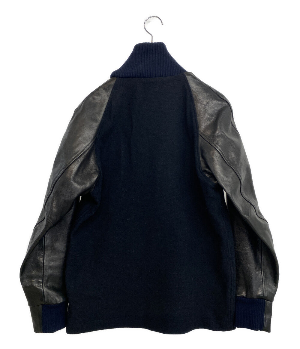 CABANE de ZUCCA スタジャン ブラック×ネイビー CZ34FC538 メンズ SIZE