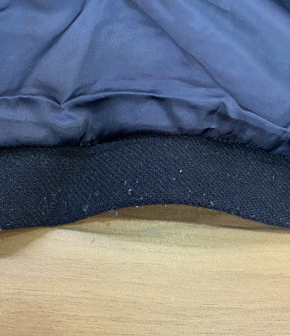 CABANE de ZUCCA スタジャン ブラック×ネイビー CZ34FC538 メンズ SIZE L カバンドズッカ