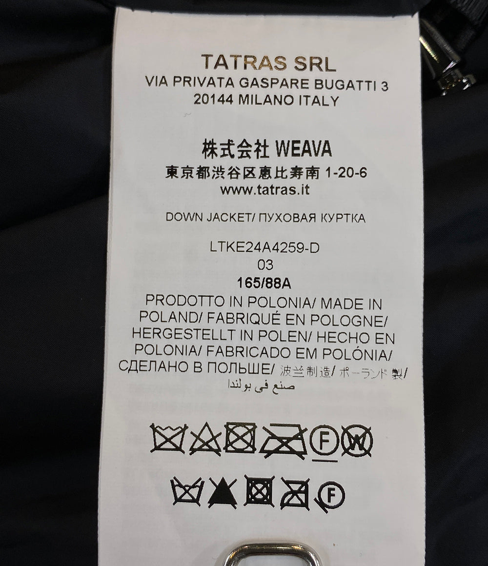 美品 TATRAS ダウンジャケット SPIRA ブラック LTKE24A4259-D レディース SIZE 03 タトラス