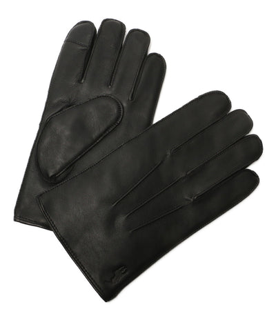 美品 POLO RALPH LAUREN 手袋 グローブ ブラック カシミヤ シープスキン メンズ SIZE M