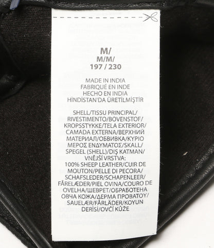 美品 POLO RALPH LAUREN 手袋 グローブ ブラック カシミヤ シープスキン メンズ SIZE M