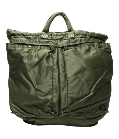 PORTER 2way ヘルメットバッグ TANKER セージグリーン メンズ ポーター
