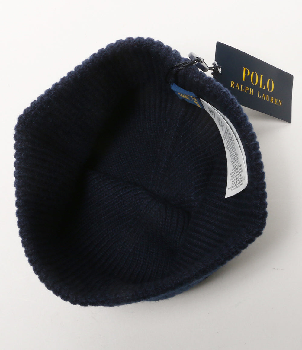 美品 POLO RALPH LAUREN ポロベア リブニット ビーニー レディース SIZE ONE ポロ・ラルフローレン