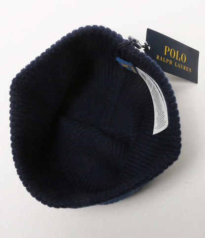 美品 POLO RALPH LAUREN ポロベア リブニット ビーニー レディース SIZE ONE ポロ・ラルフローレン