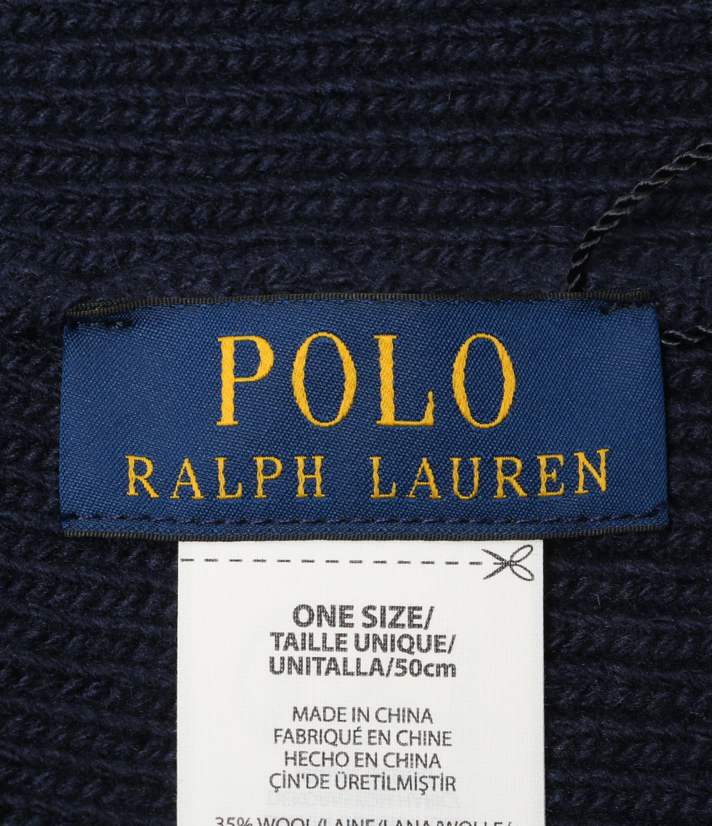 美品 POLO RALPH LAUREN ポロベア リブニット ビーニー レディース SIZE ONE ポロ・ラルフローレン