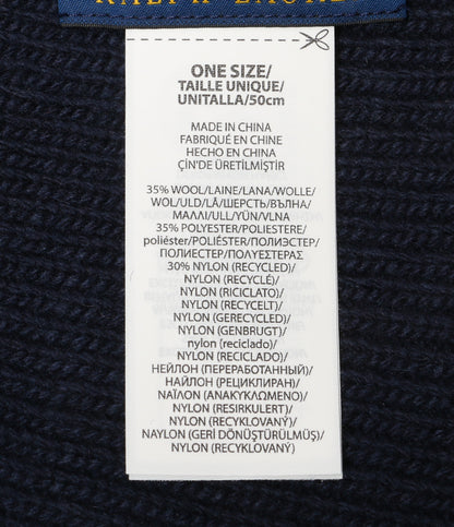 美品 POLO RALPH LAUREN ポロベア リブニット ビーニー レディース SIZE ONE ポロ・ラルフローレン