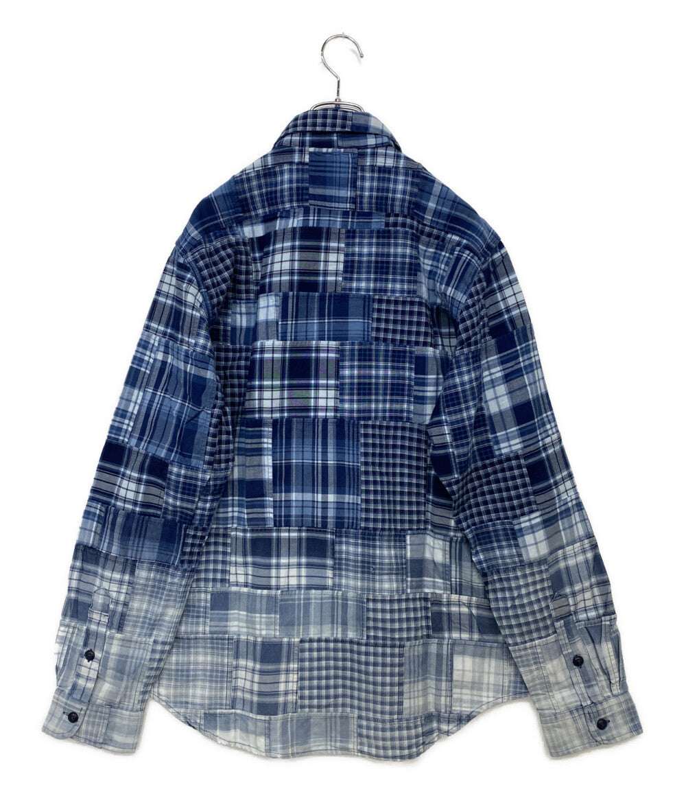 POLO RALPH LAUREN DENIM&SUPPLY DENIM&SUPPLY 長袖シャツ CLASSIC FIT OMBRE PATCHWORK INDIGO メンズ SIZE L ポロ・ラルフローレン