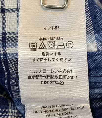POLO RALPH LAUREN DENIM&SUPPLY DENIM&SUPPLY 長袖シャツ CLASSIC FIT OMBRE PATCHWORK INDIGO メンズ SIZE L ポロ・ラルフローレン