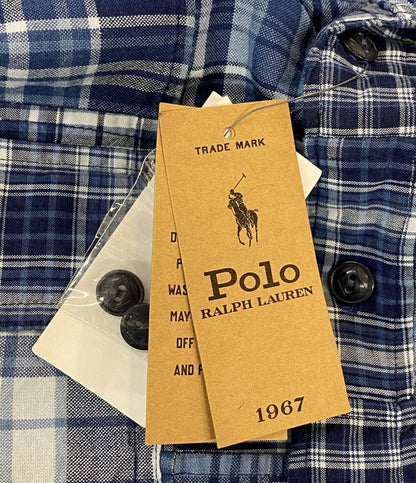 POLO RALPH LAUREN DENIM&SUPPLY DENIM&SUPPLY 長袖シャツ CLASSIC FIT OMBRE PATCHWORK INDIGO メンズ SIZE L ポロ・ラルフローレン