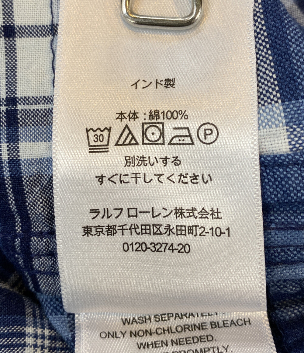 POLO RALPH LAUREN DENIM&SUPPLY DENIM&SUPPLY 長袖シャツ CLASSIC FIT OMBRE PATCHWORK INDIGO メンズ SIZE L ポロ・ラルフローレン
