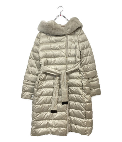 MAX MARA コート リバーシブル ダウンコート ベージュ ファー サイズ40 レディース SIZE 40 マックスマーラ