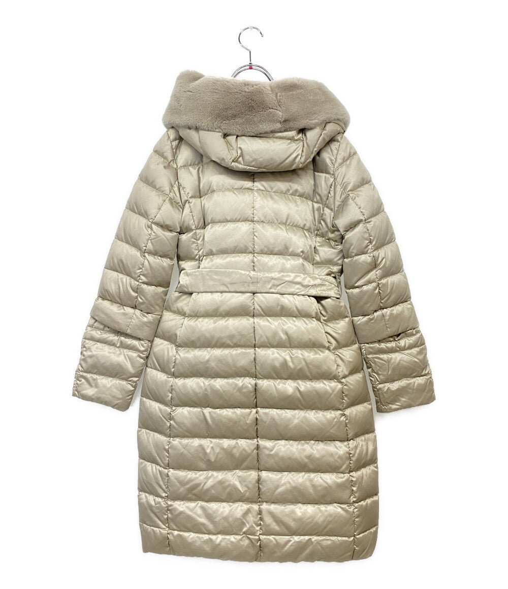 MAX MARA コート リバーシブル ダウンコート ベージュ ファー サイズ40 レディース SIZE 40 マックスマーラ