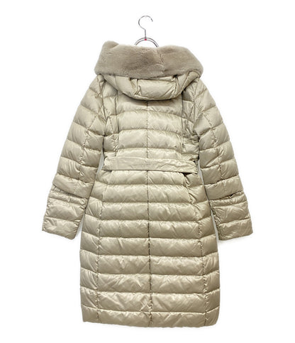 MAX MARA コート リバーシブル ダウンコート ベージュ ファー サイズ40 レディース SIZE 40 マックスマーラ