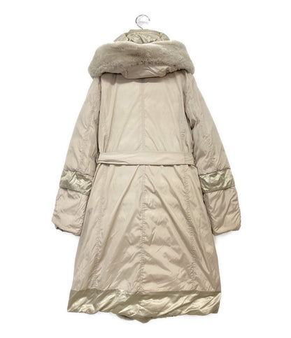 MAX MARA コート リバーシブル ダウンコート ベージュ ファー サイズ40 レディース SIZE 40 マックスマーラ