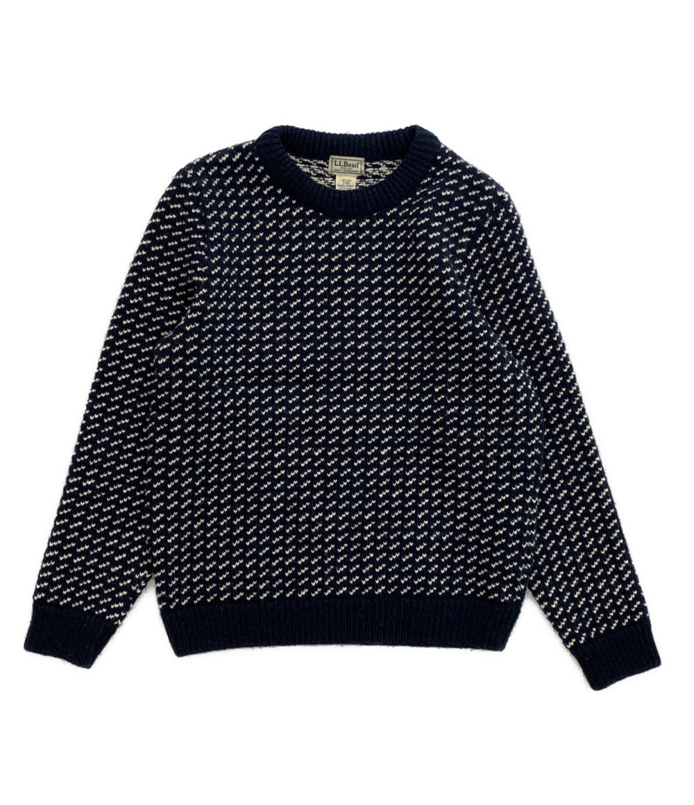 L.L.Bean ニット バーズアイ ノルウェー製 259447 メンズ SIZE S エルエルビーン