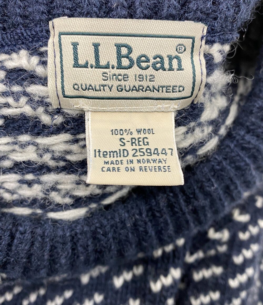 L.L.Bean ニット バーズアイ ノルウェー製 259447 メンズ SIZE S エルエルビーン