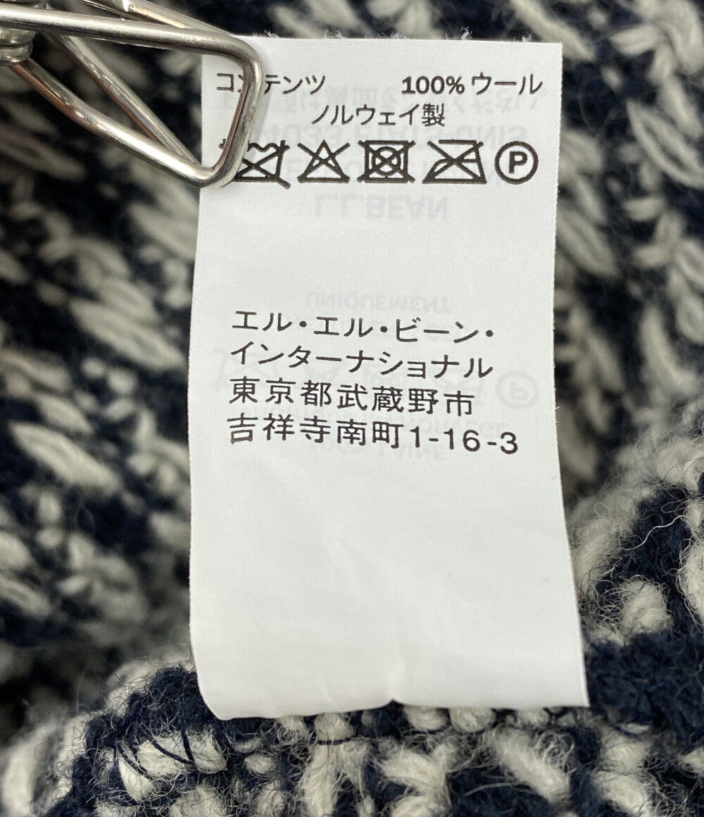 L.L.Bean ニット バーズアイ ノルウェー製 259447 メンズ SIZE S エルエルビーン