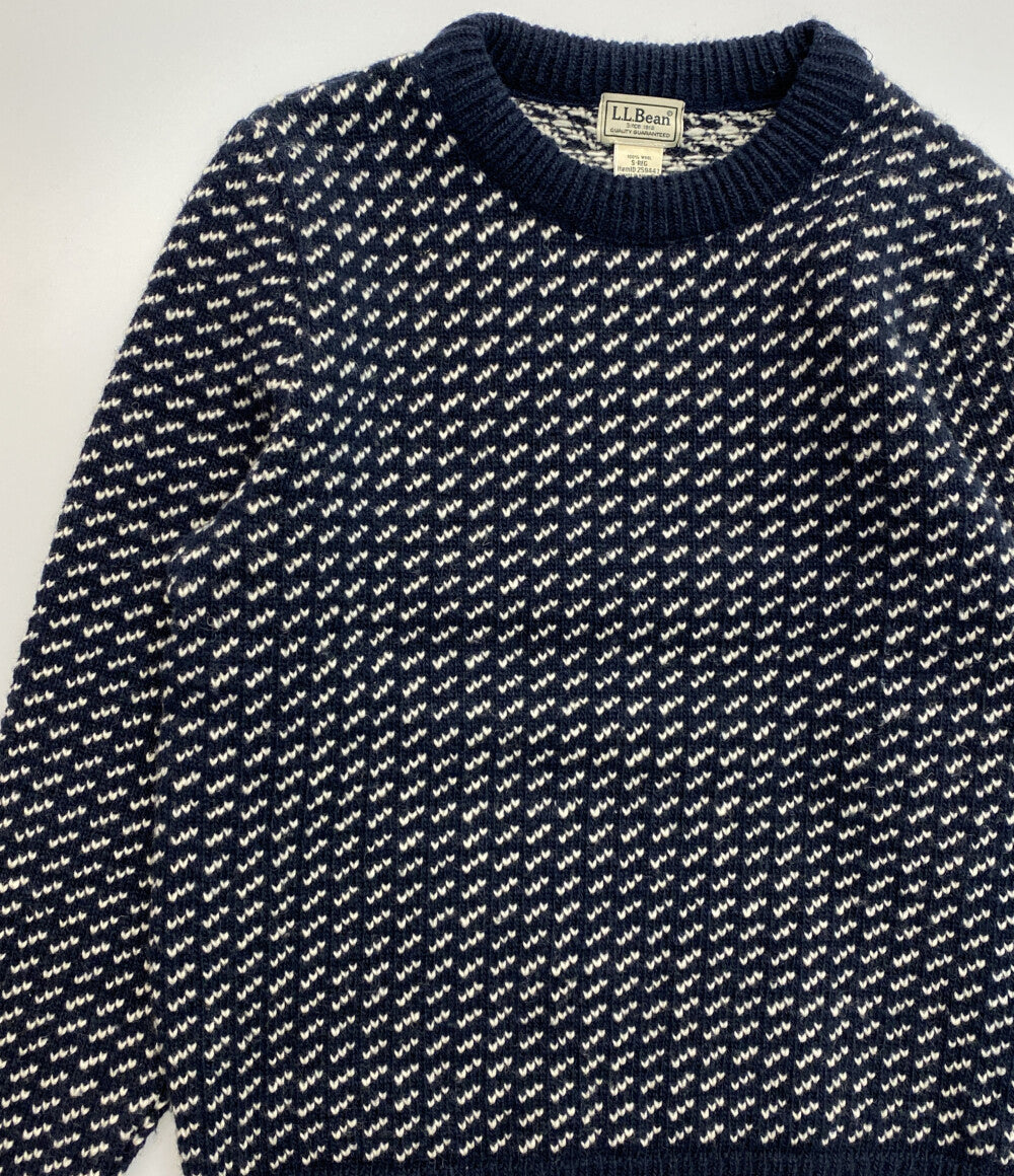 L.L.Bean ニット バーズアイ ノルウェー製 259447 メンズ SIZE S エルエルビーン
