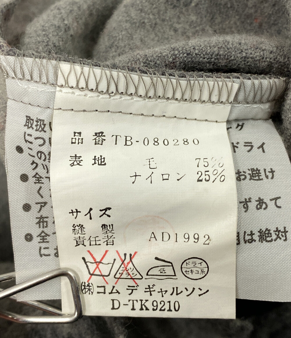 TRICOT COMME des GARCONS ウールジャケット グレー フリンジ TB-080280 レディース SIZE - トリココムデギャルソン