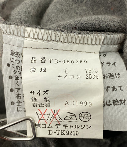 TRICOT COMME des GARCONS ウールジャケット グレー フリンジ TB-080280 レディース SIZE - トリココムデギャルソン