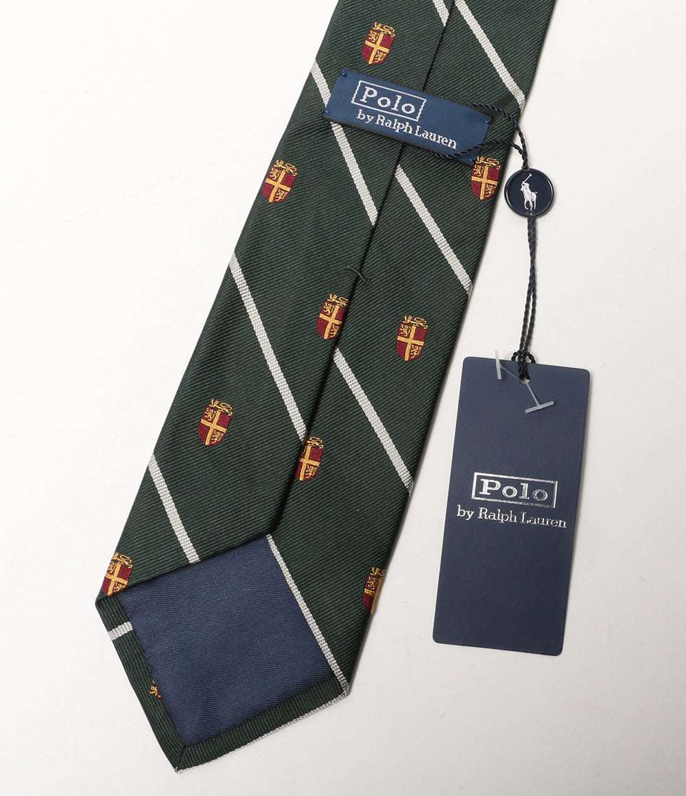 美品 POLO RALPH LAUREN ネクタイ ストライプド シルク レップ クラブ