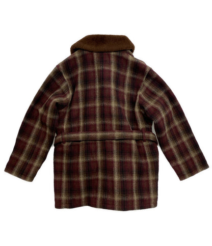 美品 POLO COUNTRY ポロカントリ― ピーコート シアリングカラー チェック ランチ ボア 2024 メンズ SIZE L