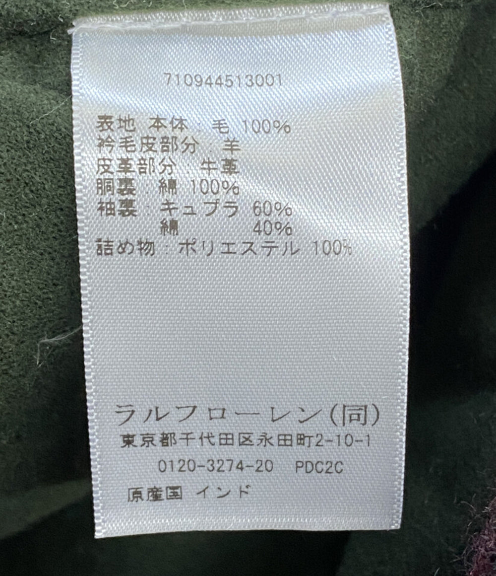 美品 POLO COUNTRY ポロカントリ― ピーコート シアリングカラー チェック ランチ ボア 2024 メンズ SIZE L