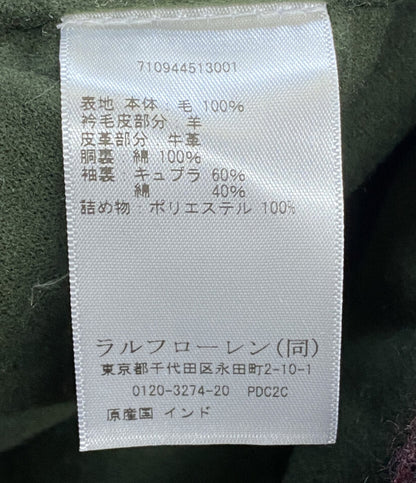 美品 POLO COUNTRY ポロカントリ― ピーコート シアリングカラー チェック ランチ ボア 2024 メンズ SIZE L