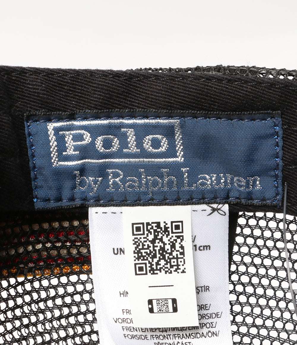 美品 POLO RALPH LAUREN キャンバス トラッカー キャップ Ralph's Grage メンズ SIZE 55-61cm ポロ・ラルフローレン