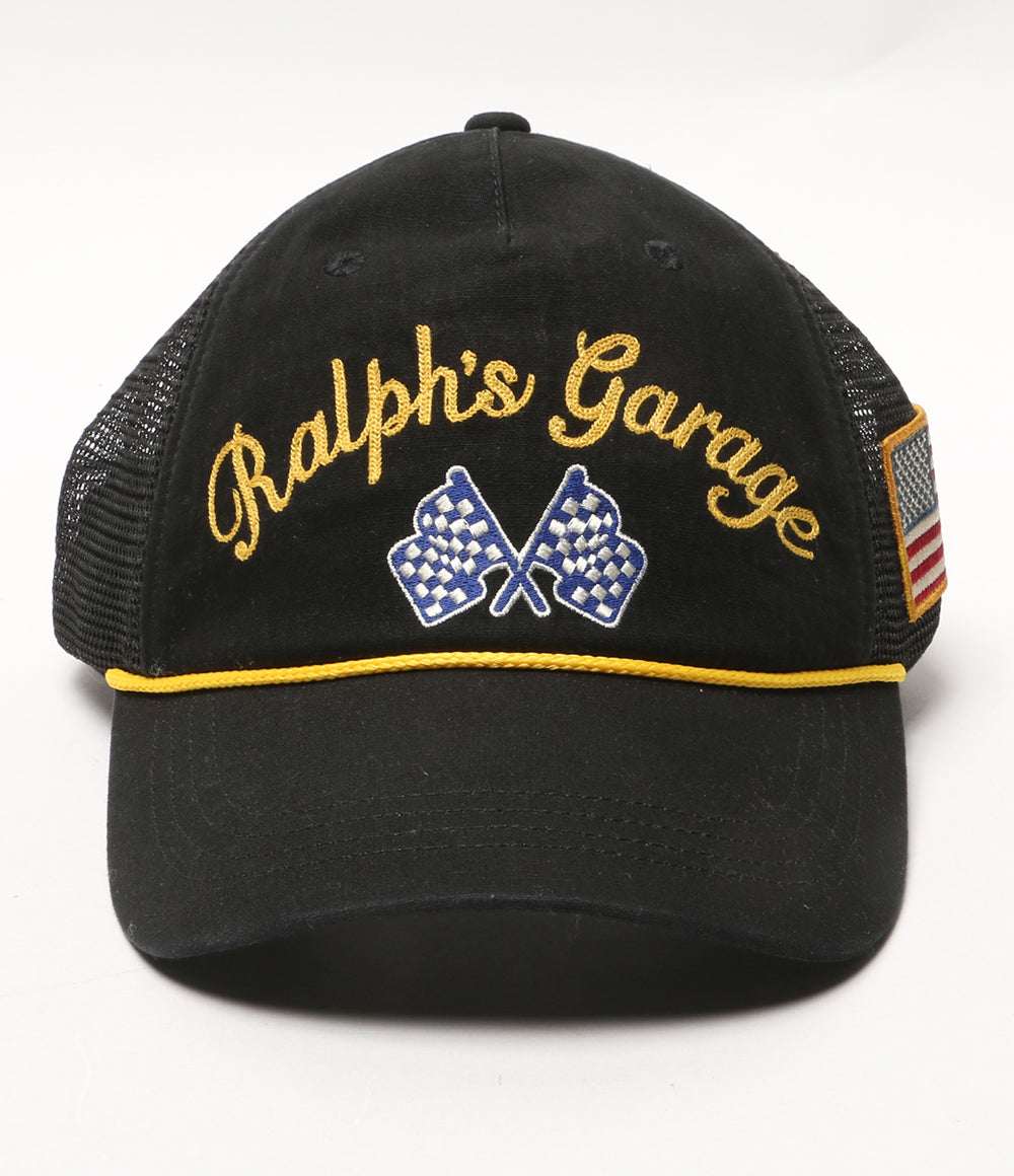 美品 POLO RALPH LAUREN キャンバス トラッカー キャップ Ralph's Grage メンズ SIZE 55-61cm ポロ・ラルフローレン