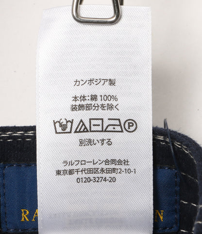 美品 POLO RALPH LAUREN ブラッシュドシャモアボールキャップ 26SS メンズ SIZE 53-63cm ポロ・ラルフローレン