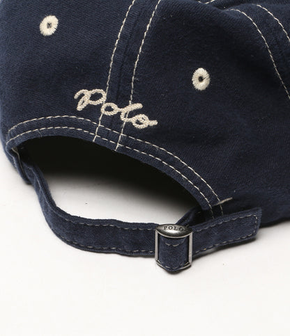 美品 POLO RALPH LAUREN ブラッシュドシャモアボールキャップ 26SS メンズ SIZE 53-63cm ポロ・ラルフローレン