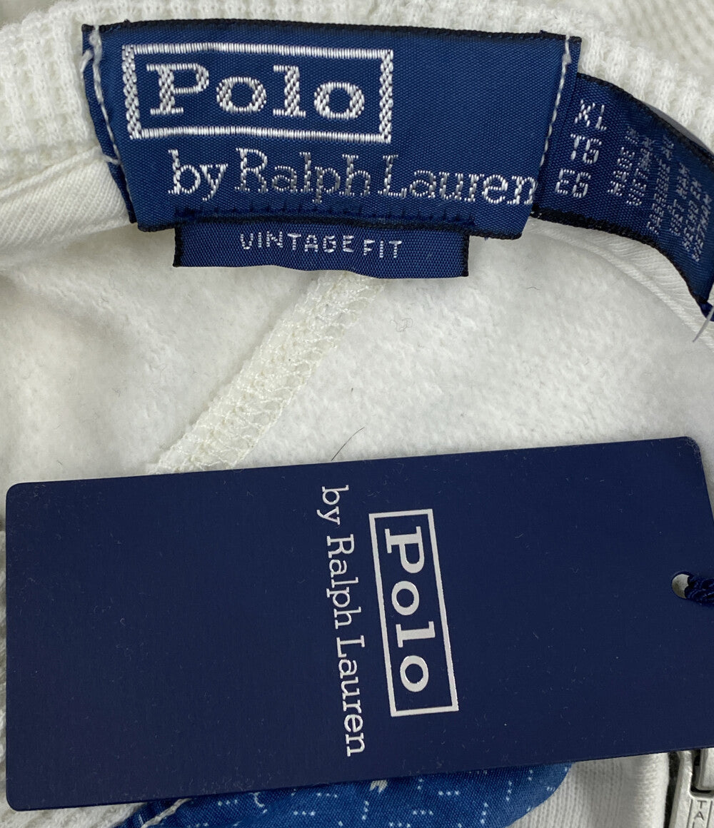 美品 POLO RALPH LAUREN パーカー VINTAGE FIT パッチワーク フリース フーディー メンズ SIZE XL ポロ・ラルフローレン