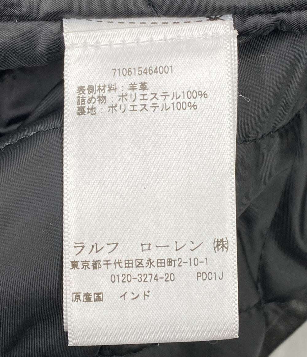 POLO RALPH LAUREN シングルライダースジャケット 羊革 メンズ SIZE L