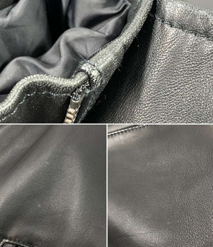 POLO RALPH LAUREN シングルライダースジャケット 羊革 メンズ SIZE L ポロ・ラルフローレン