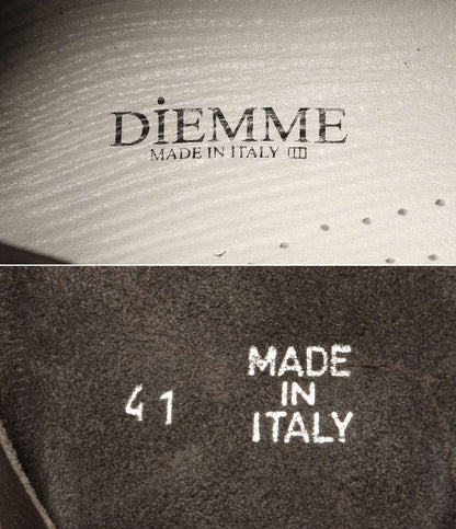 美品 DIEMME ブーツ マウンテン 型押しレザー ブラウン vibram イタリア製 メンズ SIZE 41 ディエッメ