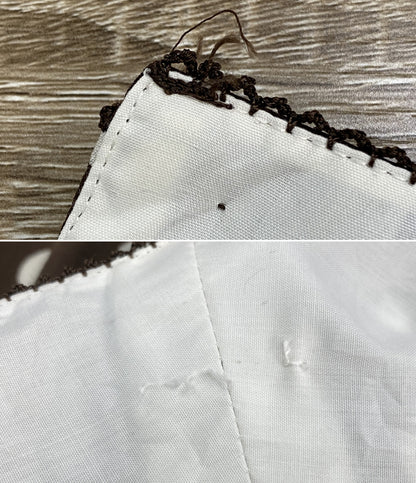 INGEBORG 半袖ワンピース ブラウン ドット柄 花柄 レディース SIZE M インゲボルグ