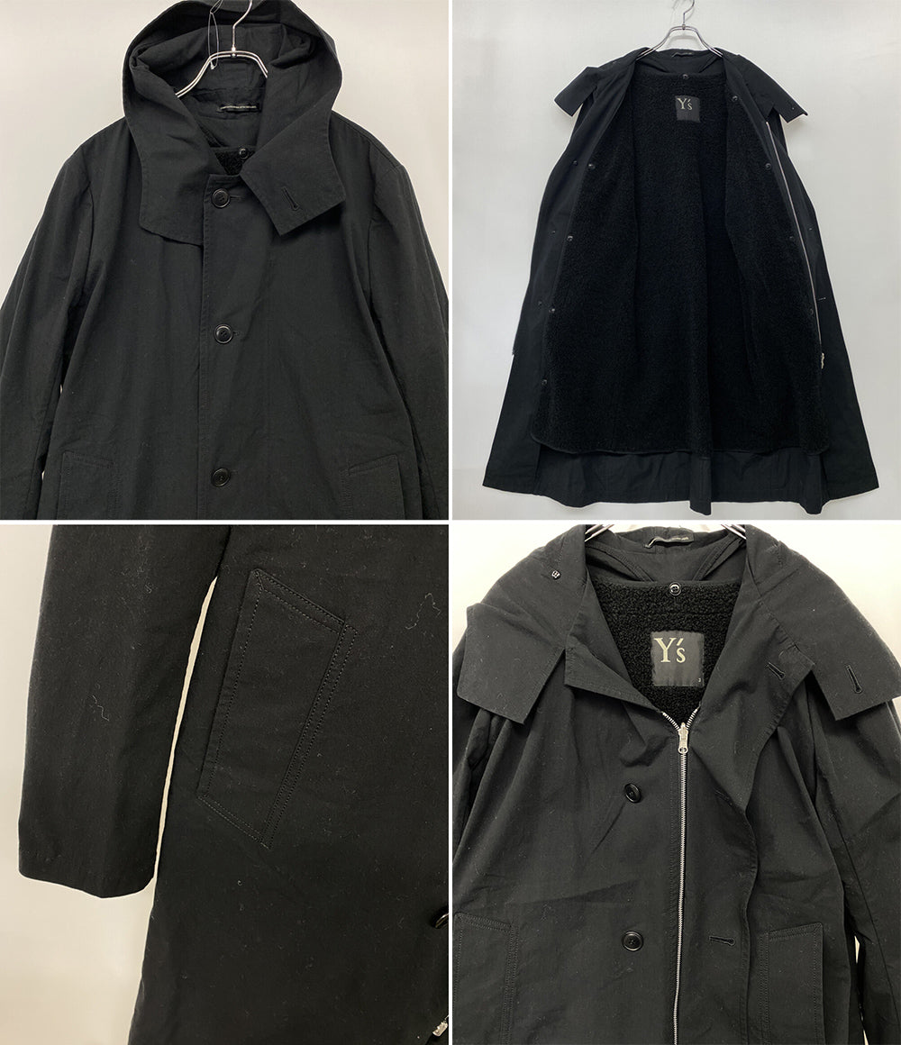Y's モッズコート ライナー付 ブラック YK-C05-009 レディース SIZE 2 ワイズ