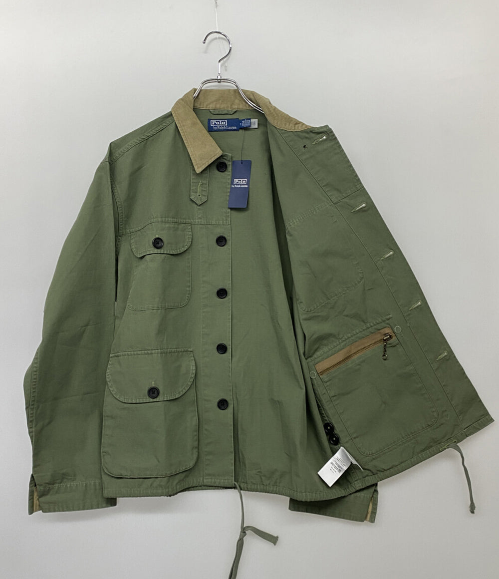 美品 POLO RALPH LAUREN ジャケット キャンバス オーバーシャツ メンズ SIZE M ポロ・ラルフローレン
