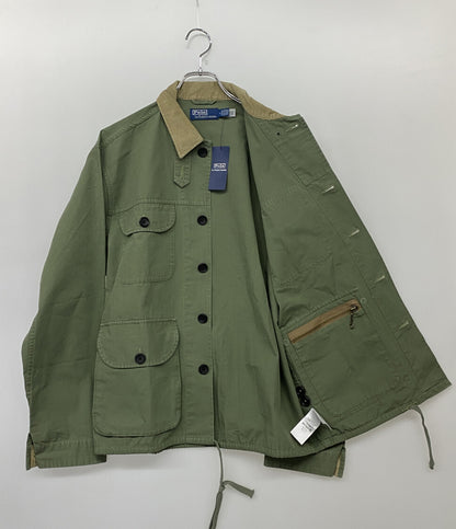 美品 POLO RALPH LAUREN ジャケット キャンバス オーバーシャツ メンズ SIZE M ポロ・ラルフローレン