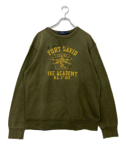 POLO RALPH LAUREN スウェット 前V FORT DAVID OLIVE カナダ限定 メンズ SIZE XL ポロ・ラルフローレン