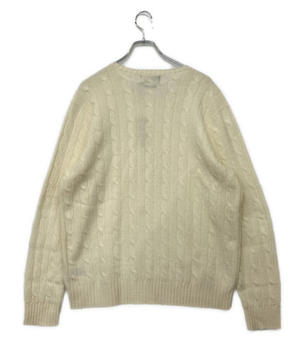 美品 POLO RALPH LAUREN カシミアニット セーター アイコニック ケーブル メンズ SIZE XL ポロ・ラルフローレン