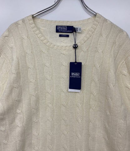 美品 POLO RALPH LAUREN カシミアニット セーター アイコニック ケーブル メンズ SIZE XL ポロ・ラルフローレン