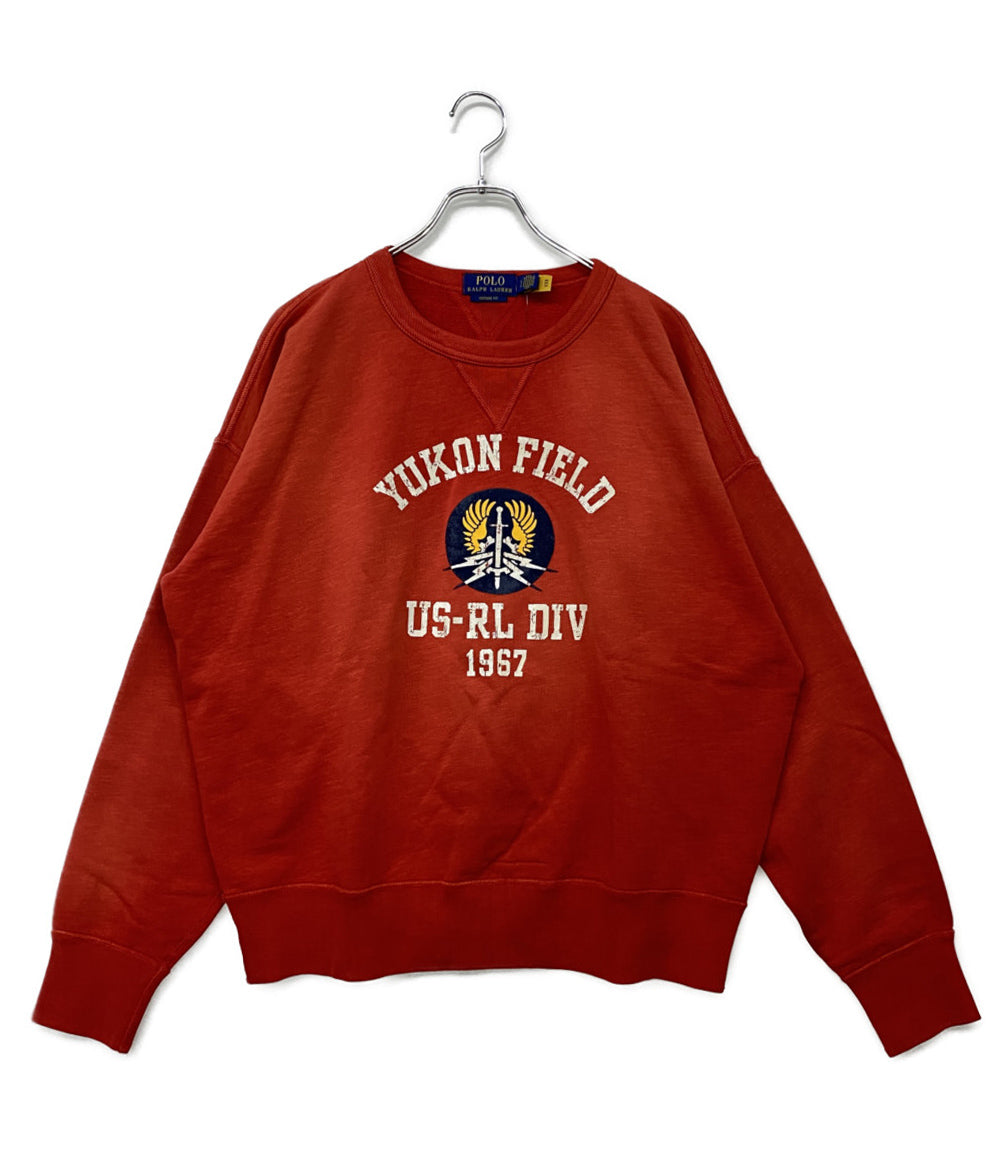 RRL ヴィンテージ ヘンリーネックスウェット S 裏起毛 POLO ラルフ 美品 POLO RALPH LAUREN スウェット VINTAGE FIT FLEECE GRAPHIC SWEAT