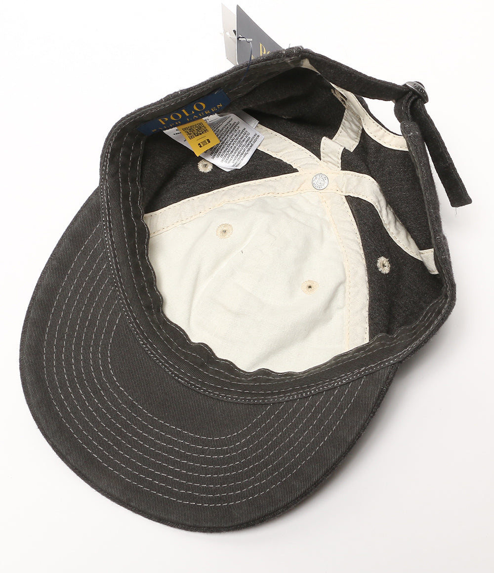 Polo Ralph Lauren ブラッシュド シャモア キャップ POLO RALPH LAUREN ブラッシュド シャモア ボール キャップ グレー